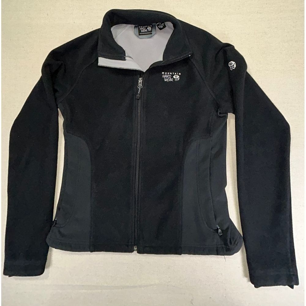 Mountain HardWear Women's Small Black Fleece Full Zip Outdoor Embroidered Jacket
